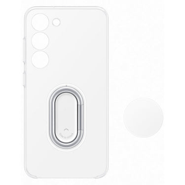 Samsung Clear Gadget Cover Case with Kick Stand for Galaxy S23 - Clear